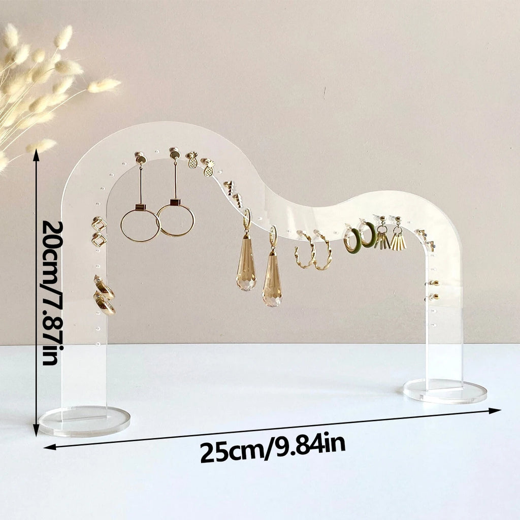 Acrylic Earring Holder | Earring Display Stand | Earring Organizer | Clear Acrylic Jewelry Stand | Earring Stand for Photography
