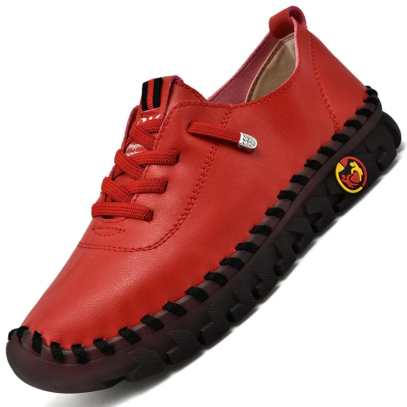 2025 Women's Flat Shoes New Orthopedic Loafers Woman Moccasins Stitched Slip On Ballet Flats For Women Nurse Shoes Medical
