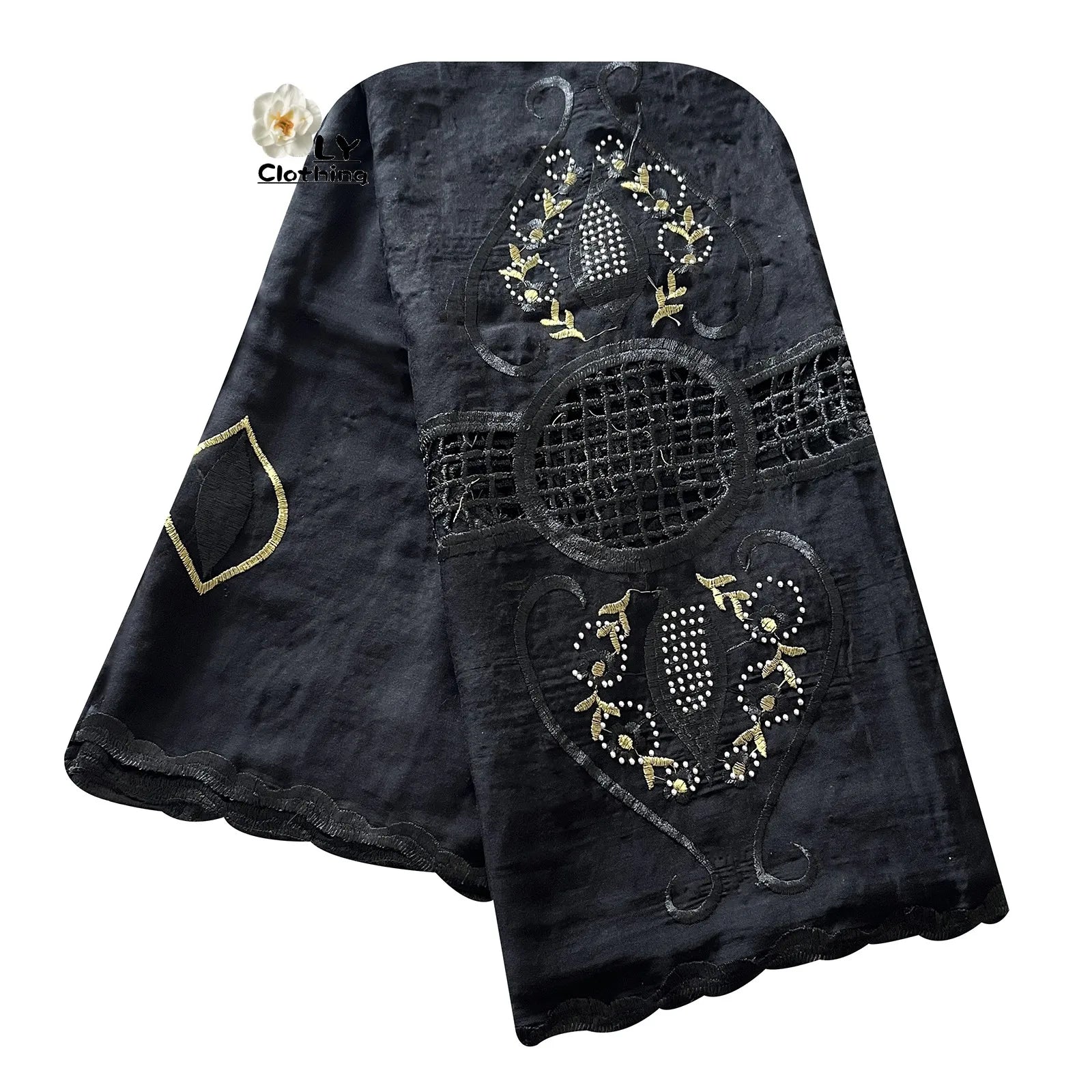 2023 New Fashion African Women Scarfs Muslim Women Diamond Embroidery Chiffon Scarf Islam Soft Scarf