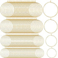 50Pcs Hoop Earring Findings 4 Sizes Earring Beading Hoops,Earring Rings,Round Earring Beading Accessories for DIY Jewelry Making