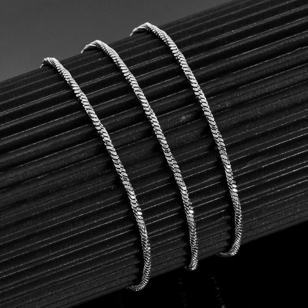 Cool Silver Color Twisted Snake Men Chain Stainless Steel Necklace Not Fade Fashion Jewery Rapper