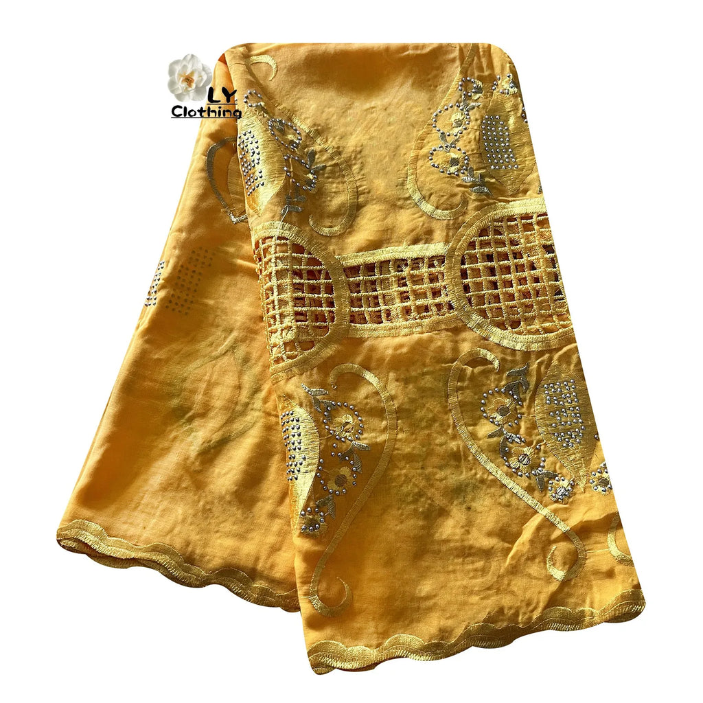 2023 New Fashion African Women Scarfs Muslim Women Diamond Embroidery Chiffon Scarf Islam Soft Scarf