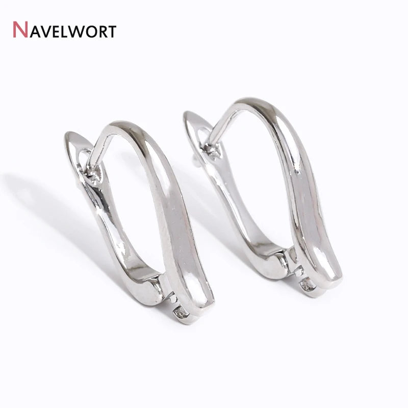 18K Gold Plated Brass Earring Clasps Earring Hooks Accessories,Earring Making Supplies,Earring Findings For Jewelry Making