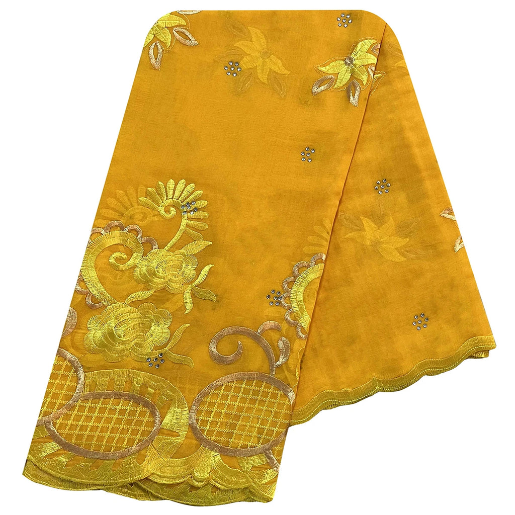 African Women Scarfs 2024 Fashion Hot Sale  Big Circle Design Big Embrodiery Cotton Big Size Muslim Scarf for Shawls Pashmina