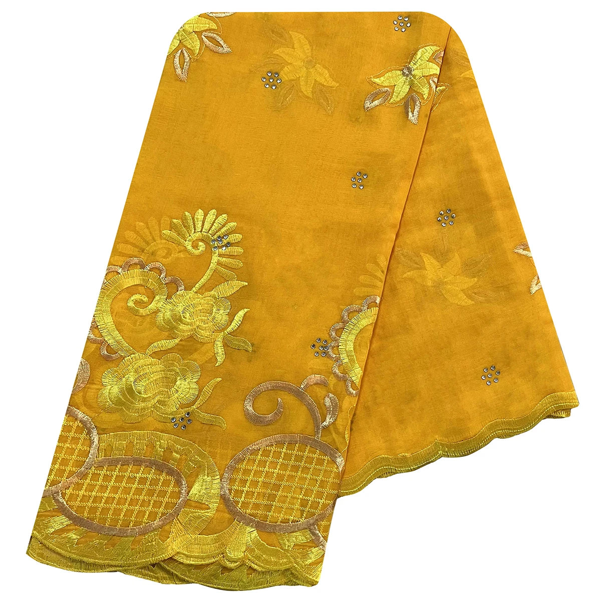 African Women Scarfs 2024 Fashion Hot Sale  Big Circle Design Big Embrodiery Cotton Big Size Muslim Scarf for Shawls Pashmina