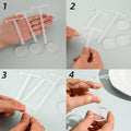 6pcs Clear Acrylic T Shape Earring Display Earring Holder Earring Stand Jewelry Organizer Earring Jewellery Show Crystal Rock