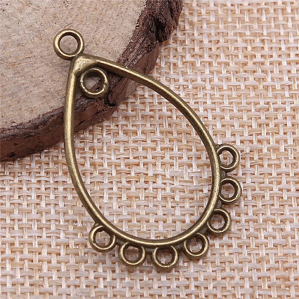 10pcs Earring Connector Dreamcatcher Antique Bronze Color Earring Connector Charms Jewelry Accessories For Earring Making