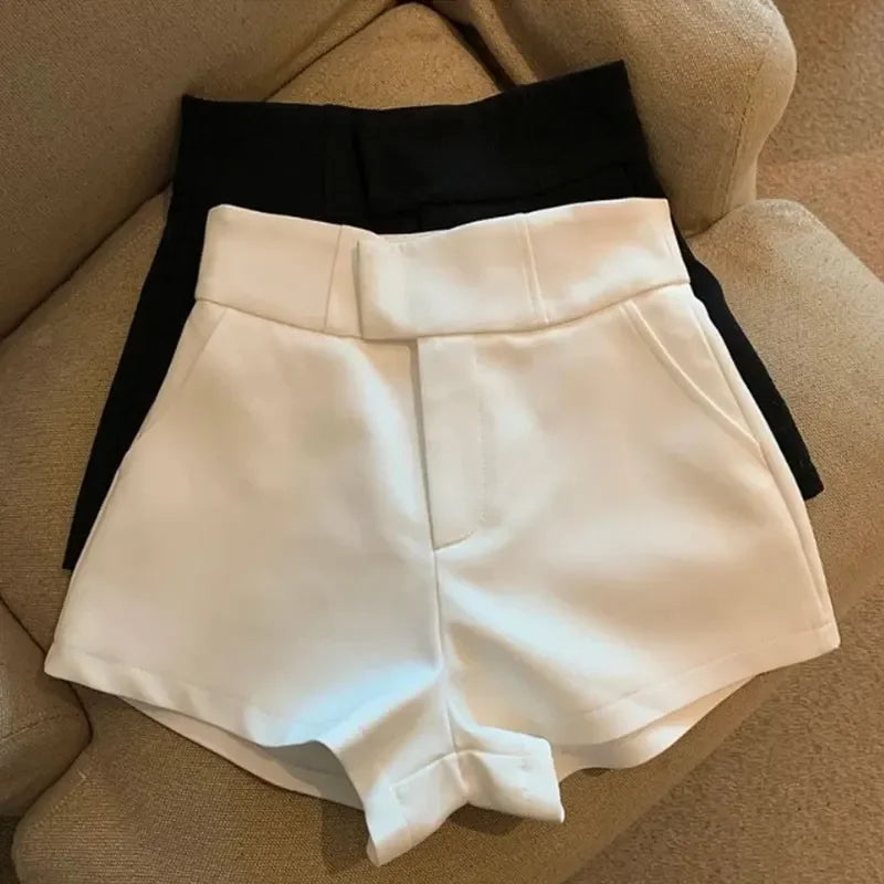 Women Shorts Black Shorts Women Harajuku Elegance High Waisted Shorts A Line Slim Casual Hot Girl Straight Pants Sexy