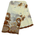 African Women Scarfs 2024 Fashion Hot Sale  Big Circle Design Big Embrodiery Cotton Big Size Muslim Scarf for Shawls Pashmina