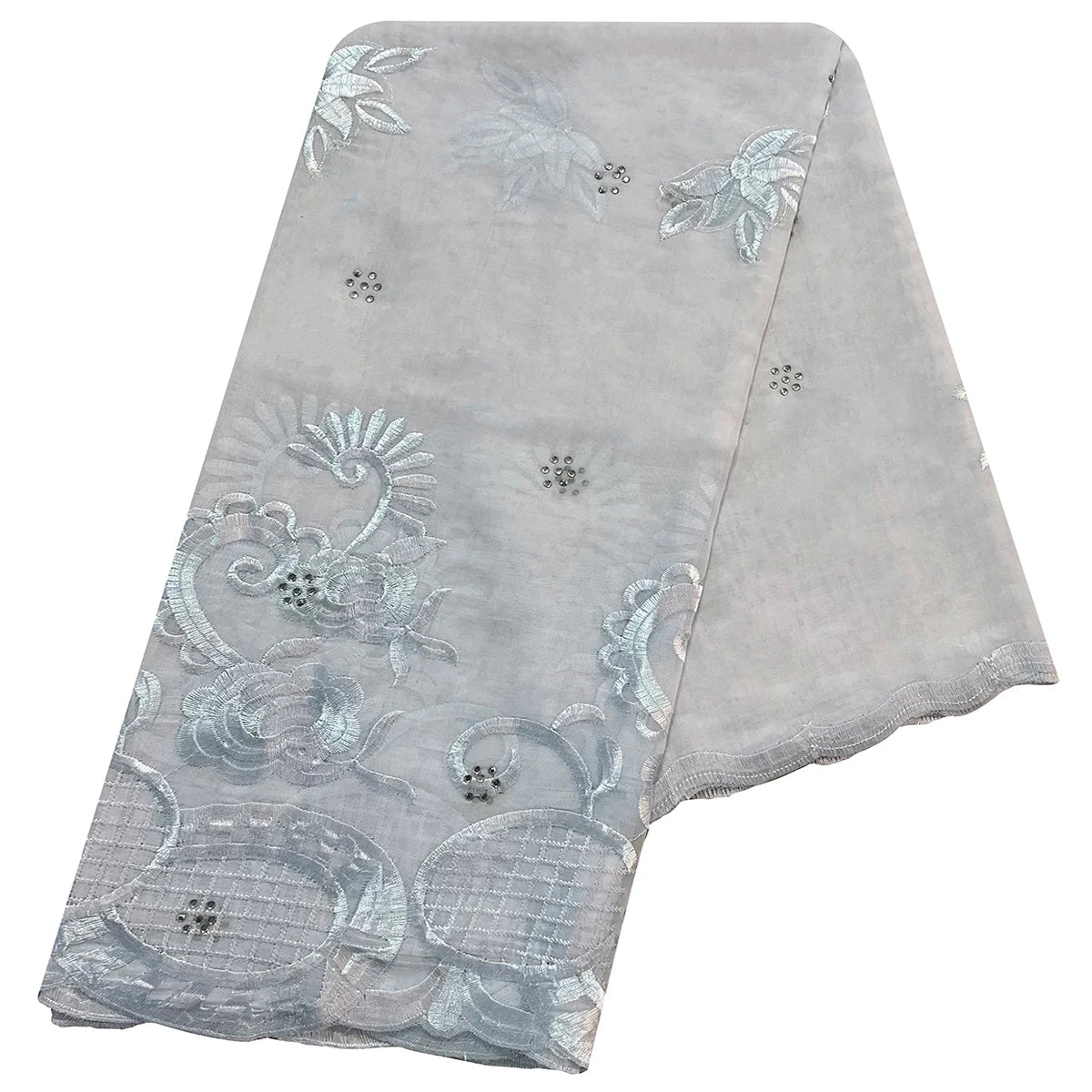 African Women Scarfs 2024 Fashion Hot Sale  Big Circle Design Big Embrodiery Cotton Big Size Muslim Scarf for Shawls Pashmina