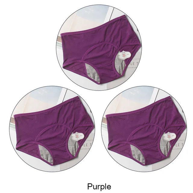 3pcs Leak Proof Menstrual Panties Physiological Pants Women Underwear Period Comfortable Waterproof Briefs Dropshipping