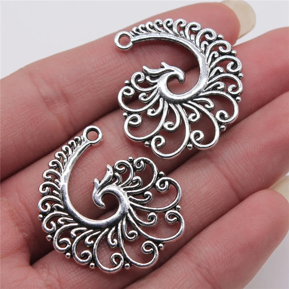 10pcs Vintage Water Droplets Charms For Earring Making DIY Earring Making Findings Accessories Earring Parts