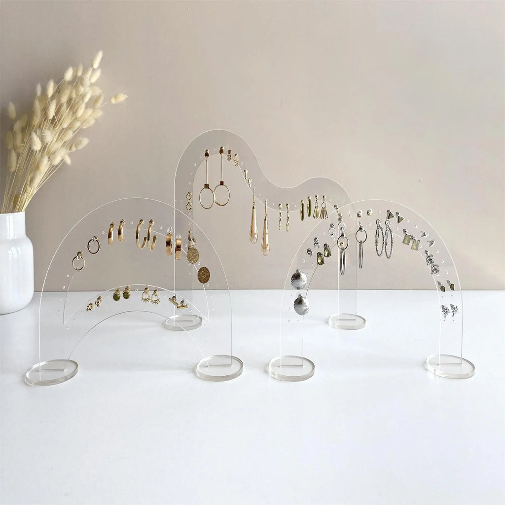 Acrylic Earring Holder | Earring Display Stand | Earring Organizer | Clear Acrylic Jewelry Stand | Earring Stand for Photography